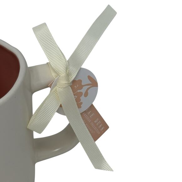 Rae Dunn Easter 2025 Hip Hop Bunny Tail White Pink Ceramic Mug Farmhouse Rustic - Picture 9 of 10